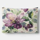 Paarse Bloem Waterverf Etui (Voorkant)