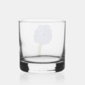 Paarse Bloem Whisky Glas (Achterkant)