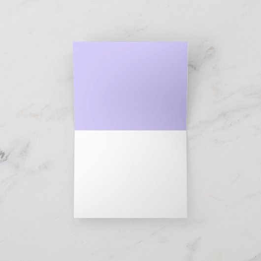 Paarse bloem zoet zestien notitiekaartje (Binnen)