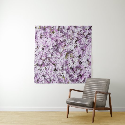 Paarse bloem, zomerse frisheid achtergrond. wandkleed (In situ)