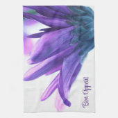 Paarse bloemblaadjes Bon Appetit keukenhanddoek (Verticaal)