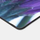 Paarse bloemblaadjes gepersonaliseerde bureaumat (Hoek)