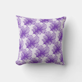 Paarse bloemblaadjes kussen