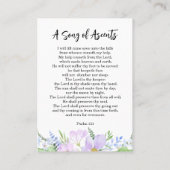 Paarse bloemblaadjes voor altijd in ons hart Kaart Visitekaartje (Achterkant)