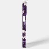 Paarse bloemblaadjespatroon Case-Mate iPhone case (Achterkant / Rechts)