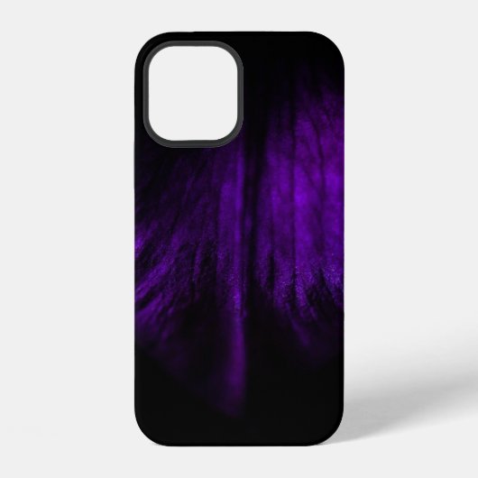 Paarse bloemblad iPhone hoesje (Achterkant)