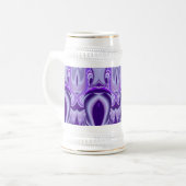 Paarse bloemdromen bierpul (Voorkant links)