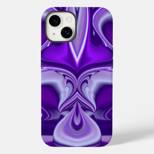 Paarse bloemdromen Case-Mate iPhone case (Achterkant)