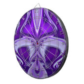 Paarse bloemdromen dartbord (Voorkant Rechts)