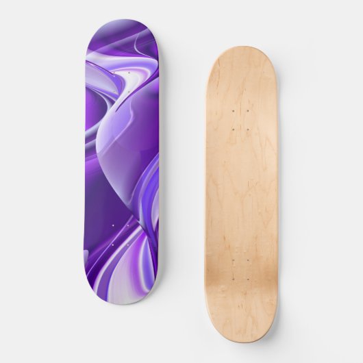 Paarse bloemdromen persoonlijk skateboard (Voorkant)