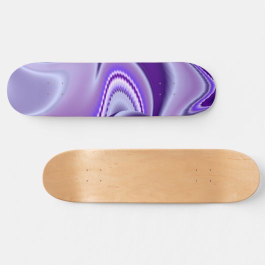 Paarse bloemdromen persoonlijk skateboard (Horizontaal)