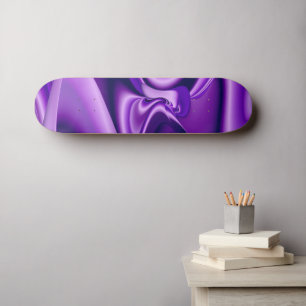 Paarse bloemdromen persoonlijk skateboard