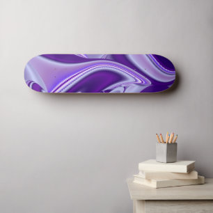 Paarse bloemdromen persoonlijk skateboard