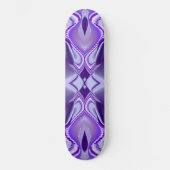 Paarse bloemdromen persoonlijk skateboard (Voorkant)