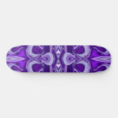 Paarse bloemdromen persoonlijk skateboard (Horizontaal)