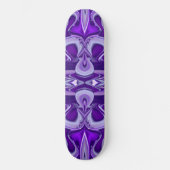 Paarse bloemdromen persoonlijk skateboard (Voorkant)