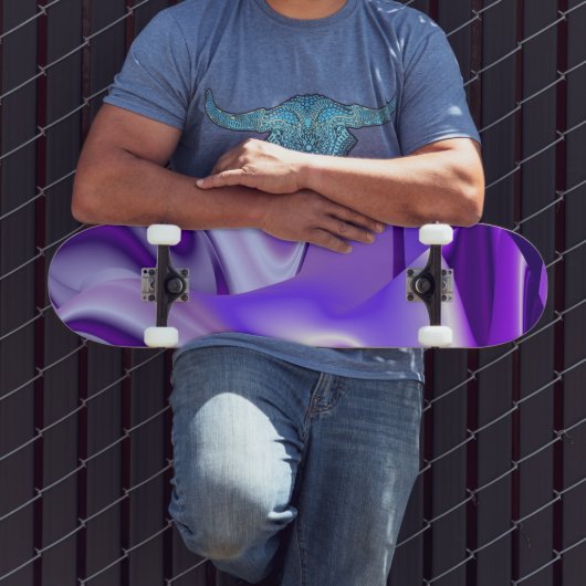 Paarse bloemdromen persoonlijk skateboard (Buiten 3)