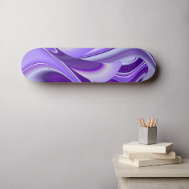 Paarse bloemdromen persoonlijk skateboard