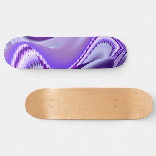 Paarse bloemdromen persoonlijk skateboard (Horizontaal)