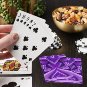 Paarse bloemdromen pokerkaarten (Insitu)