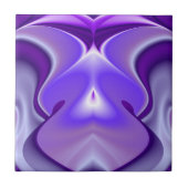 Paarse bloemdromen tegeltje (Voorkant)