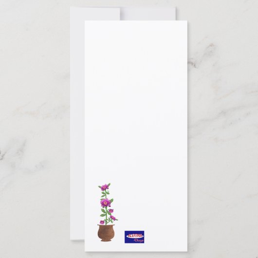 Paarse Bloemen (Achterkant)