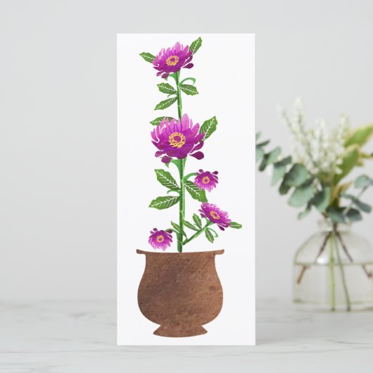 Paarse Bloemen (Staand voorkant)