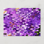 PAARSE BLOEMEN ABSTRACT BRIEFKAART (Voorkant)