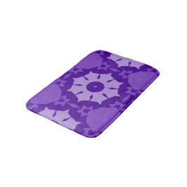 Paarse bloemen abstract Patroon Badmat