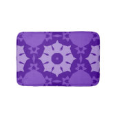 Paarse bloemen abstract Patroon Badmat (Voorkant)