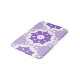 Paarse bloemen abstract Patroon Badmat