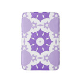 Paarse bloemen abstract Patroon Badmat (Voorkant Verticaal)