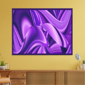 Paarse bloemen, Abstracte Fantastische regenboogku Canvas Afdruk (Insitu (Woonkamer))