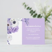 Paarse Bloemen Accommodatie Behuizing Kaart (Staand voorkant)