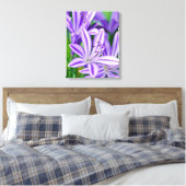 Paarse Bloemen African Daisy Flower  Natuur Canvas Afdruk (Insitu (Slaapkamer))