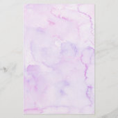 Paarse Bloemen Baby shower Tea Party Mama of Papa (Achterkant)