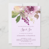 paarse bloemen | Baby Sip en See Kaart (Voorkant)