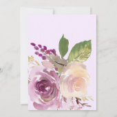 paarse bloemen | Baby Sip en See Kaart (Achterkant)