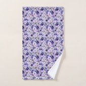 Paarse Bloemen Badhanddoeken Bad Handdoek (Handdoek)