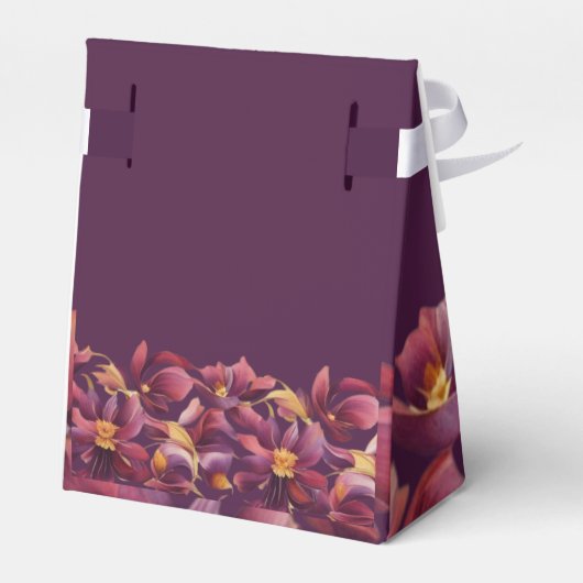 Paarse Bloemen- Bedankdoosjes (Achterkant)