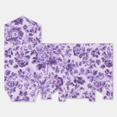 Paarse Bloemen Bedankdoosjes (Ongevouwen)