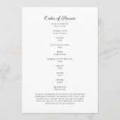 Paarse Bloemen Begrafenis Overlijdensvolgorde Programmakaart (Achterkant)