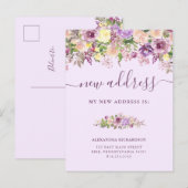 paarse bloemen | Bewegende aankondiging (Voorkant / Achterkant)