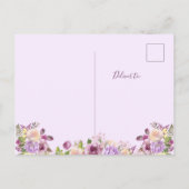 paarse bloemen | Bewegende aankondiging (Achterkant)