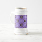 Paarse Bloemen Bierpul (Voorkant links)