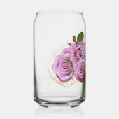 paarse bloemen blikvorm glas (Voorkant)