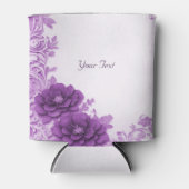 Paarse bloemen bloeien bruiloft gunst Koelbox Blikjeskoeler (Voorkant)