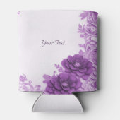 Paarse bloemen bloeien bruiloft gunst Koelbox Blikjeskoeler (Achterkant)