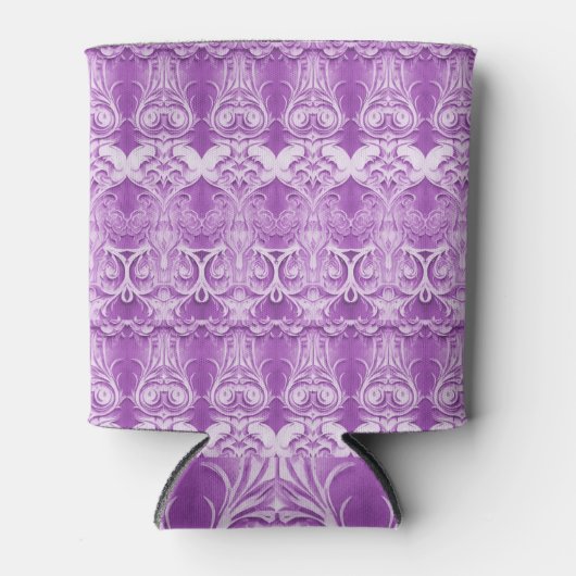 Paarse bloemen bloeien bruiloft gunst Koelbox Blikjeskoeler (Voorkant)