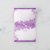 Paarse bloemen bloeien dank u kaart (Binnen)